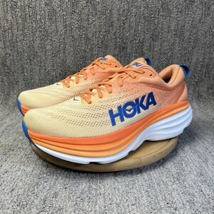 Hoka One One Bondi 8 Impala Mock Orange Men Size 11.5 Gym Shoes Running Sneakers